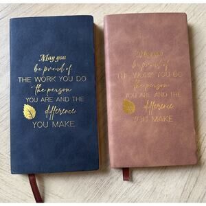 2 Notebook Journal Notepad Lined for Journalist Employee Appreciation Present